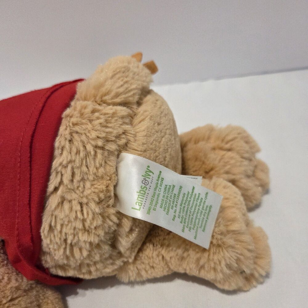 Rare Lambs & Ivy Lion Plush All Star Red Shirt 14" Baby Stuffed Animal Toy - Picture 4 of 6
